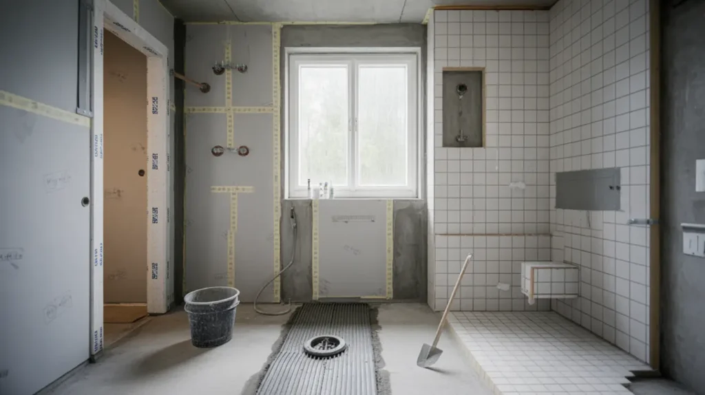 badrumsrenovering utan bakslag plan t tskikt och s ker vatten intyg kostnad rot avdrag och tidsplan