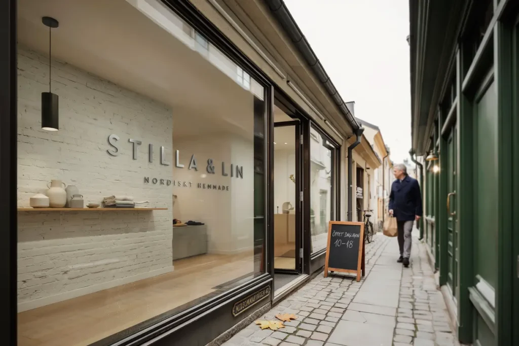 ombyggnad av kontorslokal till modern butik i midsommarkransen